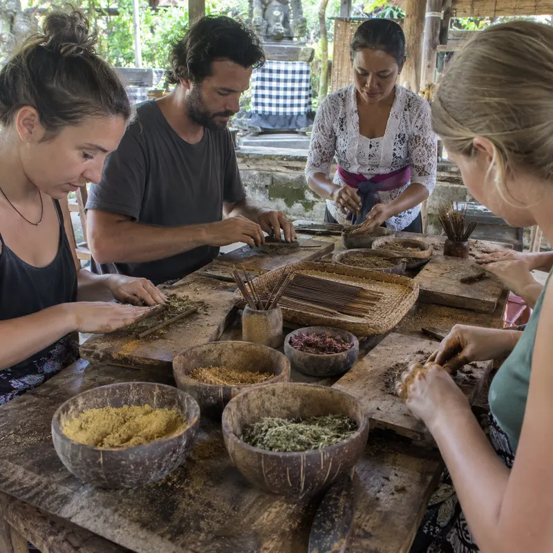 Illustrative photo for Comparing Bali's Incense Workshops: Assembly vs. Mastery