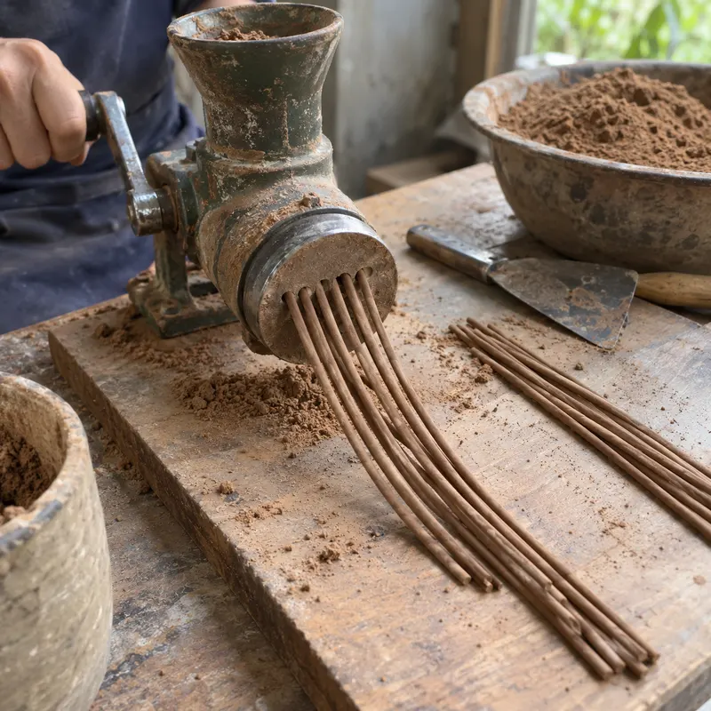 Illustrative photo for Extruding Incense: When to Transition from Hand-Rolling