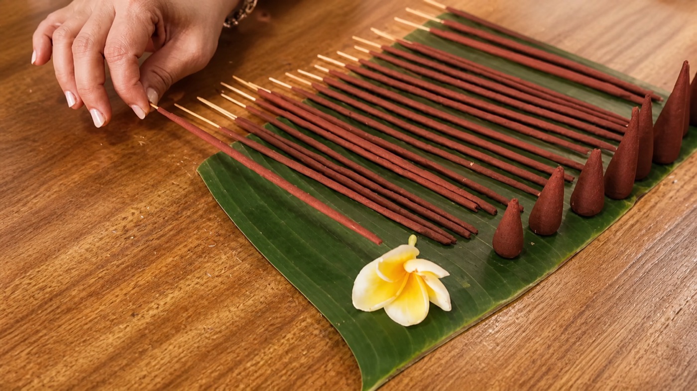 Sacred Smoke DIY incense kit with incense sticks and a glass vial