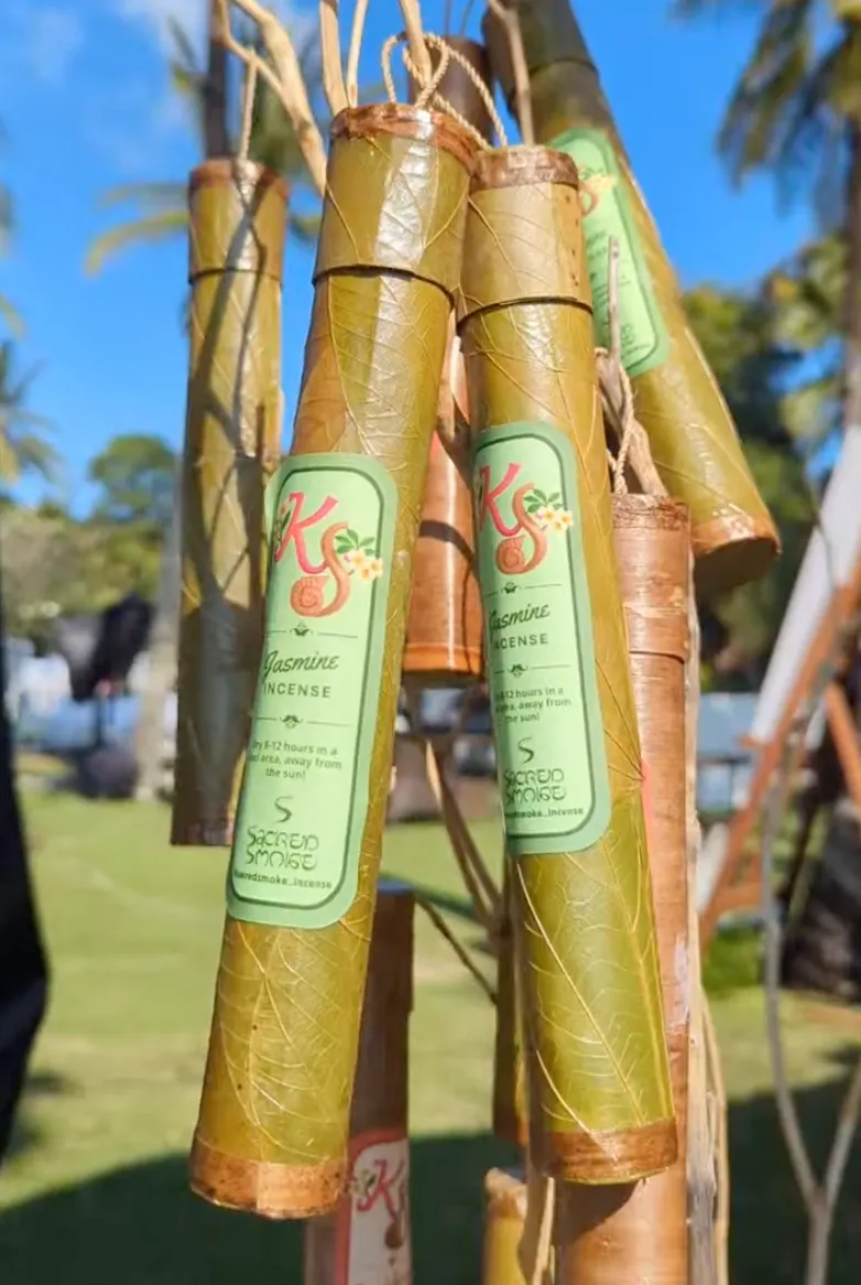 Personalized Sacred Smoke incense storage tubes with branded labels